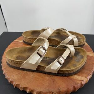 Birkenstock Mayari sandals in the Graceful Pearl White 39 US 8 narrow width